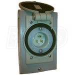 Reliance Controls 15-Amp Power Inlet Box w/ Flip-Lid