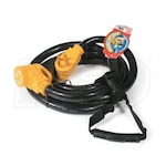 Camco Power Grip Series™ 15-Foot 50-Amp RV (Straight Blade) Extension Cord w/ Storage Handle