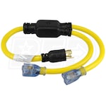 Conntek 30-Amp (4-Prong 3-Feet ) Convenience Cord w/ Power Indicator