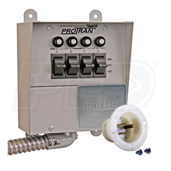 Reliance Controls 15114A 15-Amp 120V 4-Circuit Indoor Transfer Switch