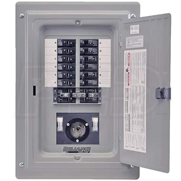 Reliance Controls TRC0602AP9 60-Amp Prewired Indoor Transfer Panel w