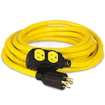 Champion 48033 - 30-Amp (4-Prong) 25-Foot Convenience Cord w/ (4) 20 Amp Outlets