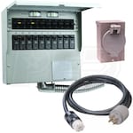 Champion 100110 - 9200 Watt Electric Start Portable Generator (CARB) w/ 50-Amp Power Transfer Kit