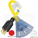 Conntek 30-Amp (3-Prong 1.5-Feet ) Convenience Cord w/ Power Indicator