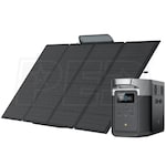 EcoFlow DELTA Max 1600 - 1612Wh Portable Power Station w/ 400-Watt Solar Panel