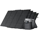 EcoFlow DELTA Max 1600 - 1612Wh Portable Power Station w/ (4) 160-Watt Solar Panels