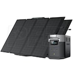 EcoFlow DELTA Max 2000 - 2016Wh Portable Power Station w/ (2) 160-Watt Solar Panels