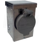 Generac 6346 - 30-Amp (4-Prong) Aluminum Power Inlet Box w/ Front Flip Lid