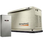Generac Guardian® 14kW Aluminum Standby Generator System (200A Service Disconnect + AC Shedding) w/ Wi-Fi + QwikHurricane® Pad + Battery