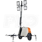 Generac Mobile 1.4kW Towable Diesel LED Light Towner w/ 2.4kW Export Power & Manual Winch