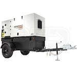Generac 44kW (Prime) / 48kW (Standby) Skid-Mount Diesel Generator (John Deere Engine) w/ Single-Axle Trailer
