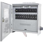 Reliance Controls Pro/Tran2 - 30-Amp (120/240V 10-Circuit, 30A DP) Outdoor Transfer Switch w/ Wattmeters & Inlet