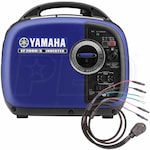 Yamaha EF2000iSv2 (1) Inverter Generator w/ Sidewinder 30-Amp RV Parallel Cable Kit (CARB)