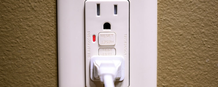 Cord Plugged into GFCI Outlet