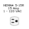 NEMA 5-15R Single (Wall-Type)