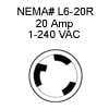 NEMA L6-20R