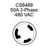 CS8469 (50A 480V Twistlock)