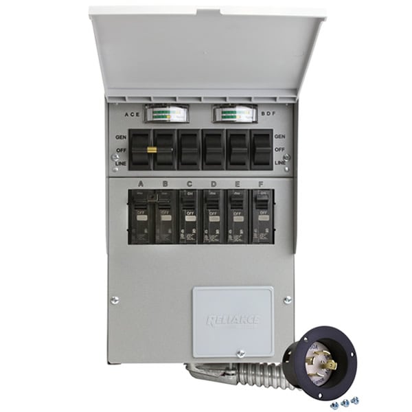  Reliance Controls Pro/Tran 2 - 20-Amp (120/240V 6-Circuit) Indoor Transfer Switch 