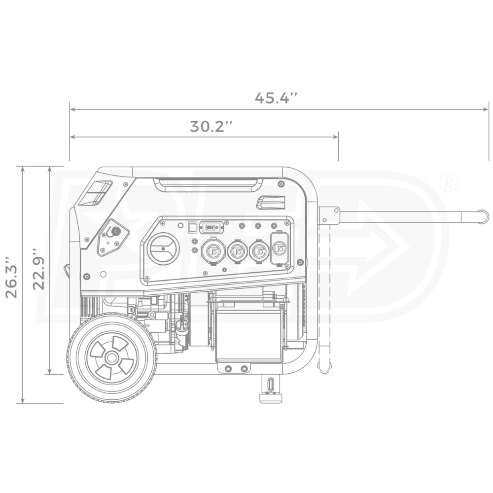 Firman Generators H07552 Firman Hybrid Series 7500 Watt Electric
