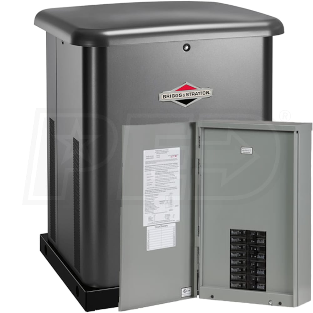Briggs & Stratton 40451 10kW Standby Generator System Steel 100A 16