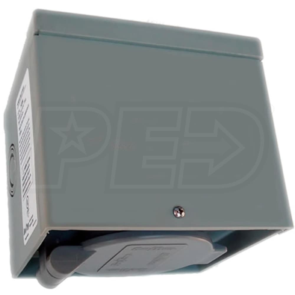Generac 6341 50Amp Twistlock NonMetallic Power Inlet Box w/ Flip Lid
