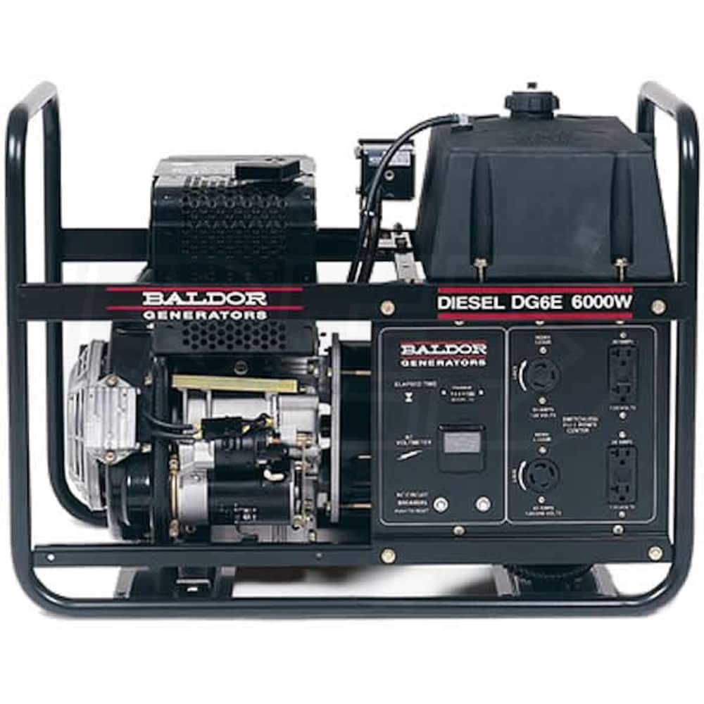 Baldor DG6E 5500 Watt Industrial Electric Start Diesel Generator