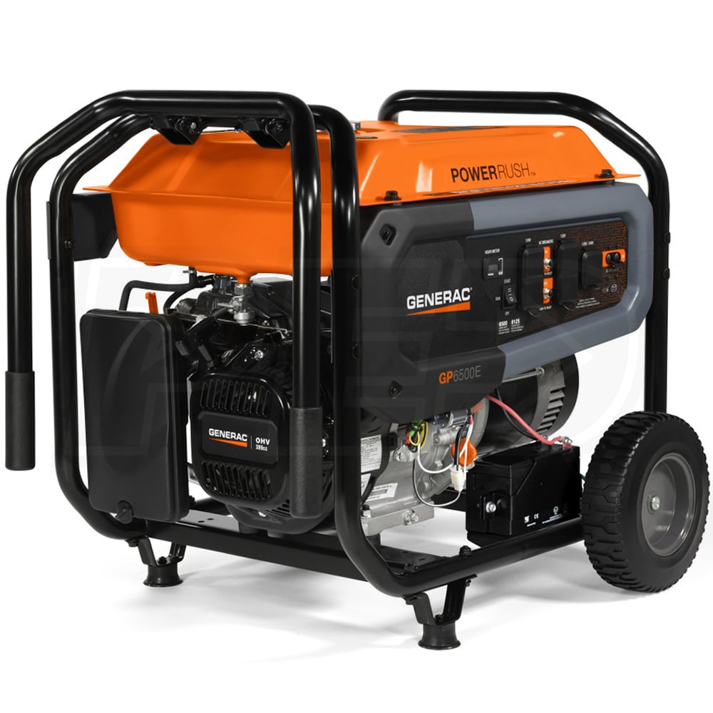 Generac 7682 GP6500E 6500 Watt Electric Start Portable Generator 49State