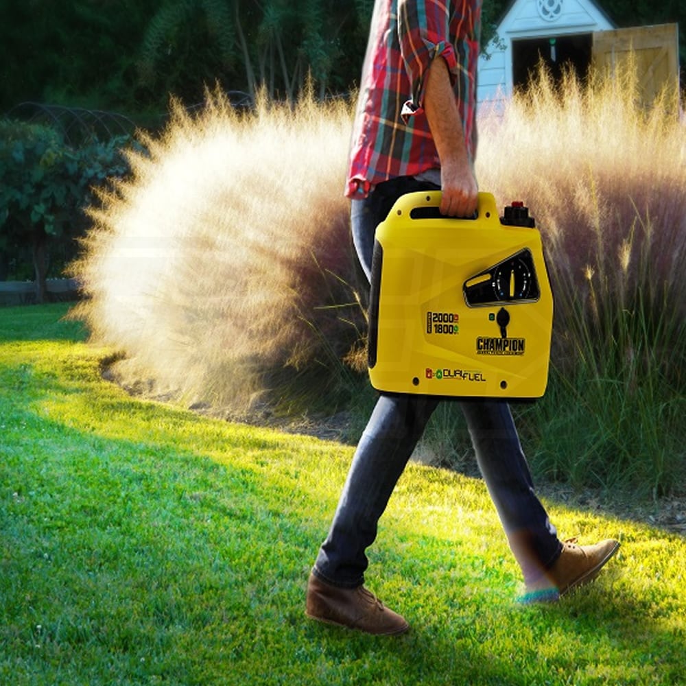 Champion 100402 1600 Watt Dual Fuel Inverter Generator w/ Parallel