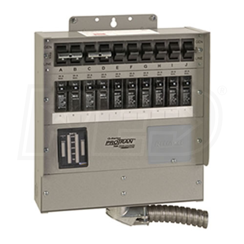 Reliance Controls Q310CE 30-Amp 120/240V 10-Circuit Transfer Switch w