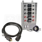 Reliance Controls 30-Amp (10-Circuit) Power Transfer Switch Kit w/ 25 Foot Cord