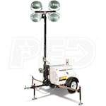 Generac MLT4060M-STD - 6kW Towable Diesel Horizontal Mast Light Tower w/ Mitsubishi Engine & Manual Winch