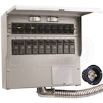 Reliance Controls Pro/Tran 2  - 30-Amp (120/240V 10-Circuit) Transfer Switch w/ Interchangeable Breakers & Inlet