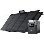 EcoFlow DELTA MINI - 822Wh Portable Power Station w/ (2) 110-Watt Solar Panels