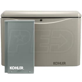 View Kohler 14KW Aluminum Standby Generator System (100A Indoor 16-Circuit Switch)
