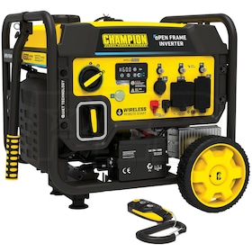 View Champion 201054 - 3650 Watt Open-Frame Electric Start Inverter Generator w/ RV Outlet & Wireless Remote (CARB)