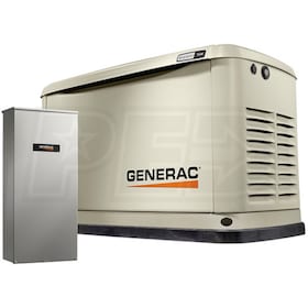 View Generac Guardian® 10kW Aluminum Standby Generator System (100A ATS w/ 16-Circuit Load Center) w/ Wi-Fi