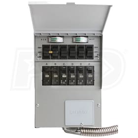 View Reliance Controls Pro/Tran 2 - 30-Amp (120/240V 6-Circuit) Transfer Switch w/ Interchangeable Breakers