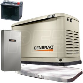 View Generac Guardian® 13kW Aluminum Standby Generator System (200A Service Disconnect + AC Shedding) w/ Wi-Fi + 3