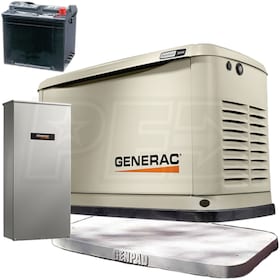 View Generac Guardian® 16kW Aluminum Standby Generator System (200A Service Disconnect + AC Shedding) w/ Wi-Fi + 3