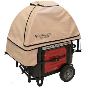 View GenTent&reg; 10k Stormbracer&reg; w/ XKi&trade; Rain/Wet Weather Safety Canopy For 3000W+ Inverter Generators (Tan)