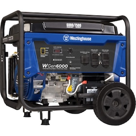 View Westinghouse WGEN6000 - 6000 Watt Electric Start Portable Generator (CARB)