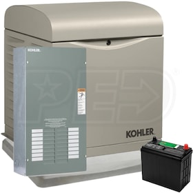 View Kohler 10RESVL - 10kW Home Standby Generator System (100A Indoor 12-Circuit Switch) + 3