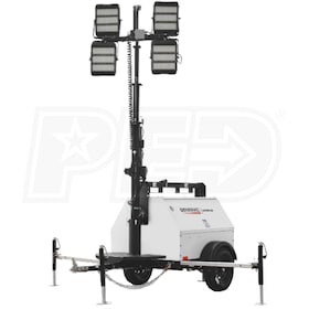 Wanco WLTC4K6MTO 4 x 1000 Watt Towable Light Tower w/ Kubota