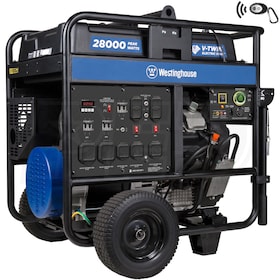 View Westinghouse WGen20000c - 20,000 Watt Electric Start Portable Generator w/ CO Sensor & Wireless Remote Start (49-State)
