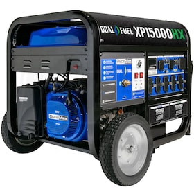 View DuroMax XP15000HX - 12,000 Watt Electric Start Dual Fuel Portable Generator w/ Wireless Remote & CO Alert (49-State)