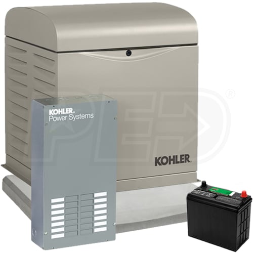Kohler EGD-8RESVLKIT 8kW Home Standby Generator System 100A 12-Circuit ...