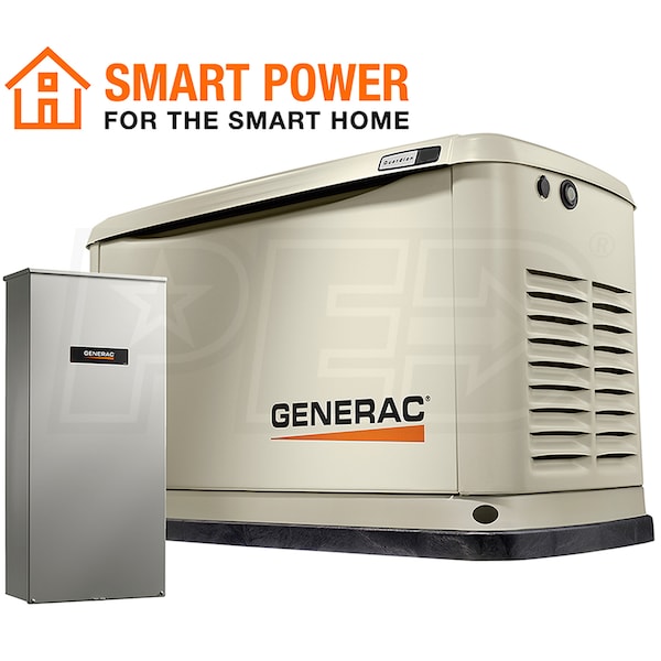 Generac Guardian 7225 ® 14kW Aluminum Standby Generator System 200A Service + w/ Wi-Fi