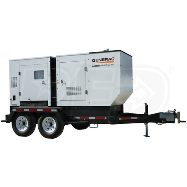 Generac 6790 MMG130 90kW Towable Diesel Generator w/ John Deere Engine