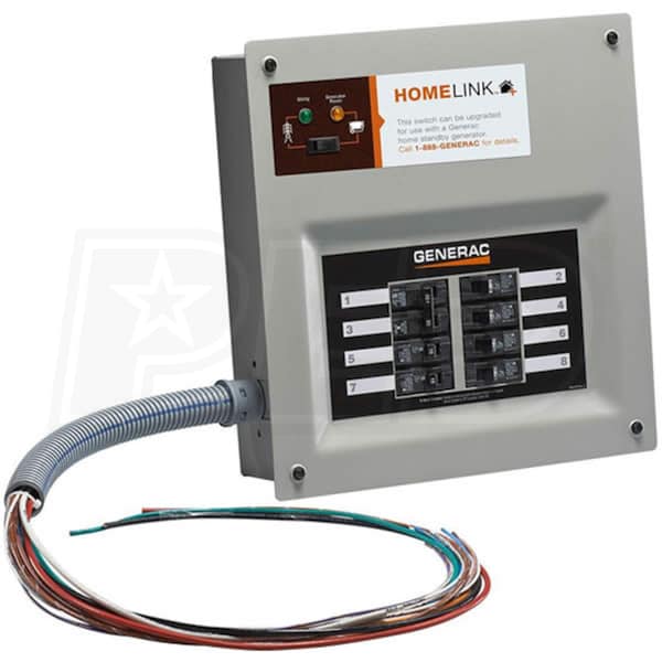 R510A Pro/Tran2 Outdoor 50-Amp 10-Circuit 2 Manual Transfer Switch with CS6375 Power Inlet