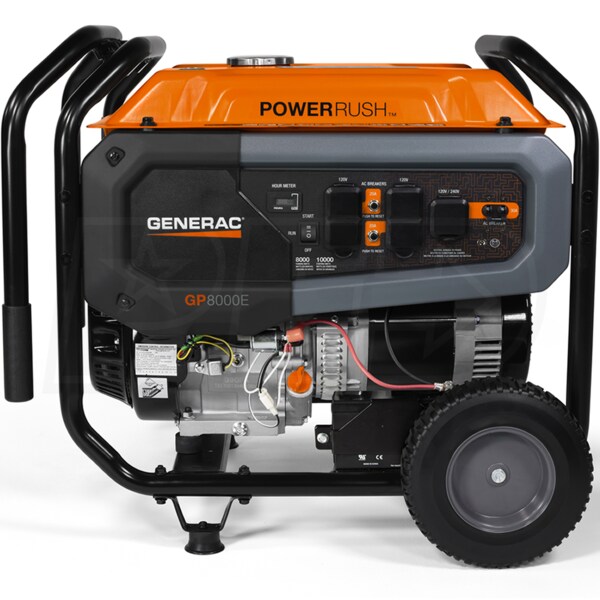 Generac 7686 Gp8000e 8000 Watt Electric Start Portable Generator 49 State
